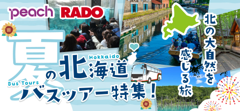 Peachで行く！夏の北海道バスツアー特集